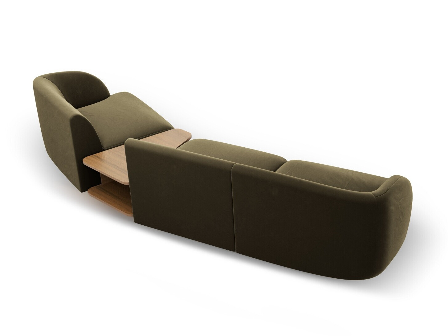 Modularna kutna garnitura Tivlomi 118 (Bluvel 77)