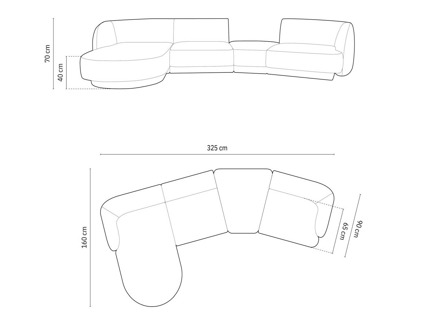 Modularna kutna garnitura Tivlomi 121 (Bluvel 86)