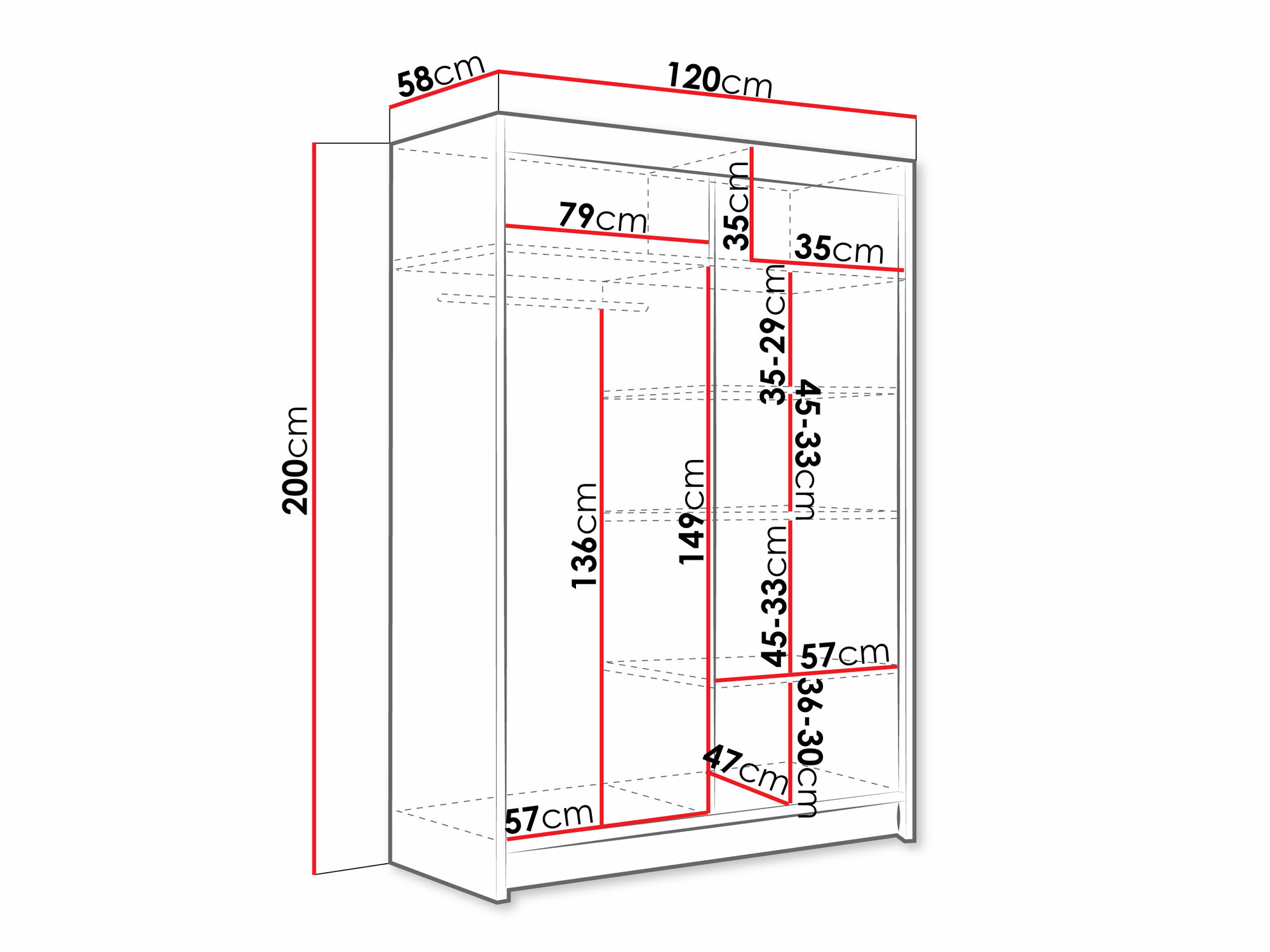 Ormar Closico 129 (Bijela)