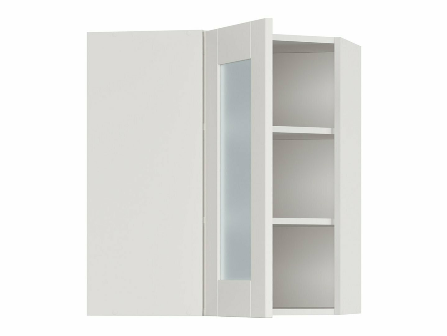 Modularan zidni kutni ormarić Eva White 163