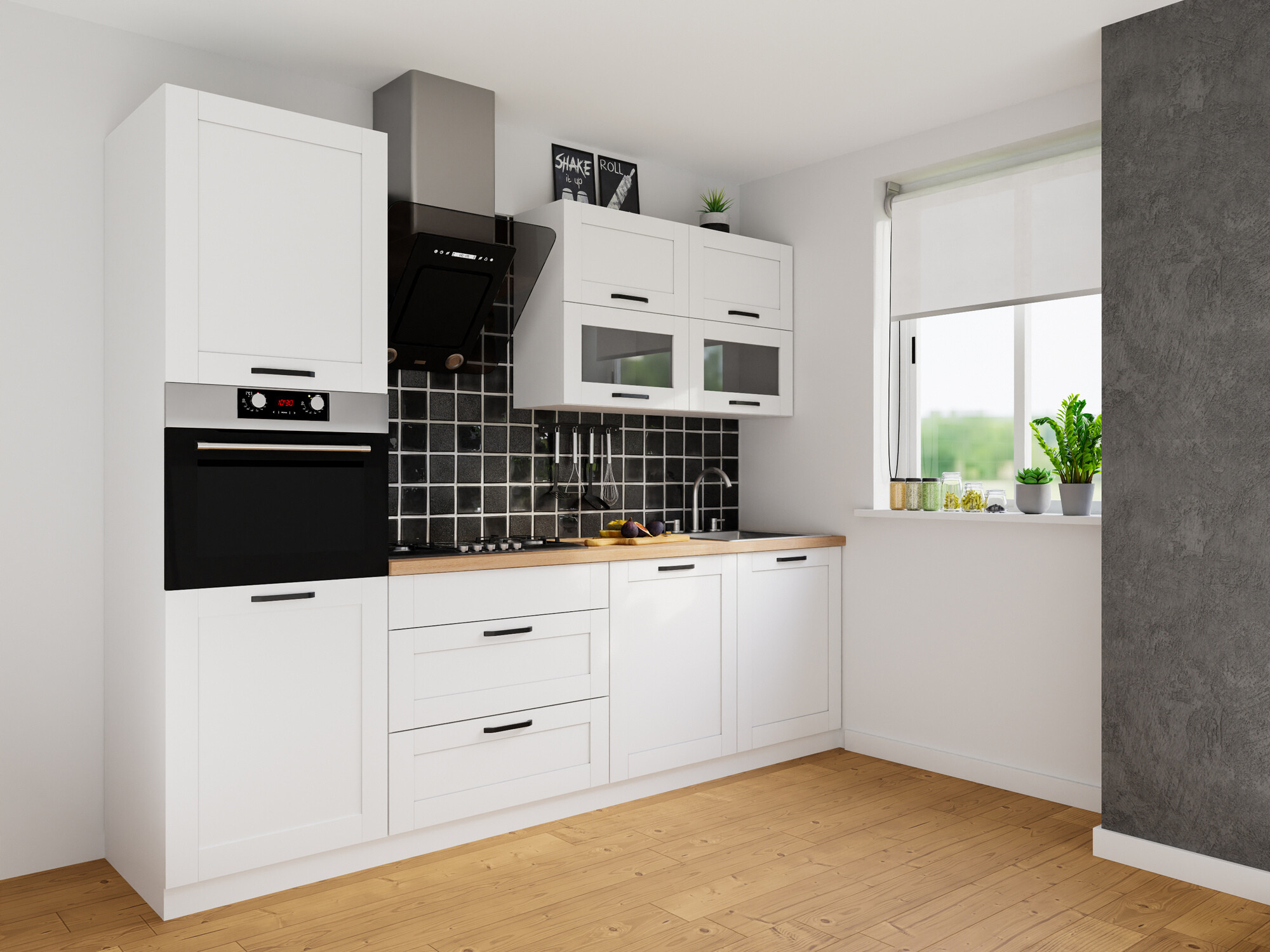 Modularan zidni ormarić Eva White 169