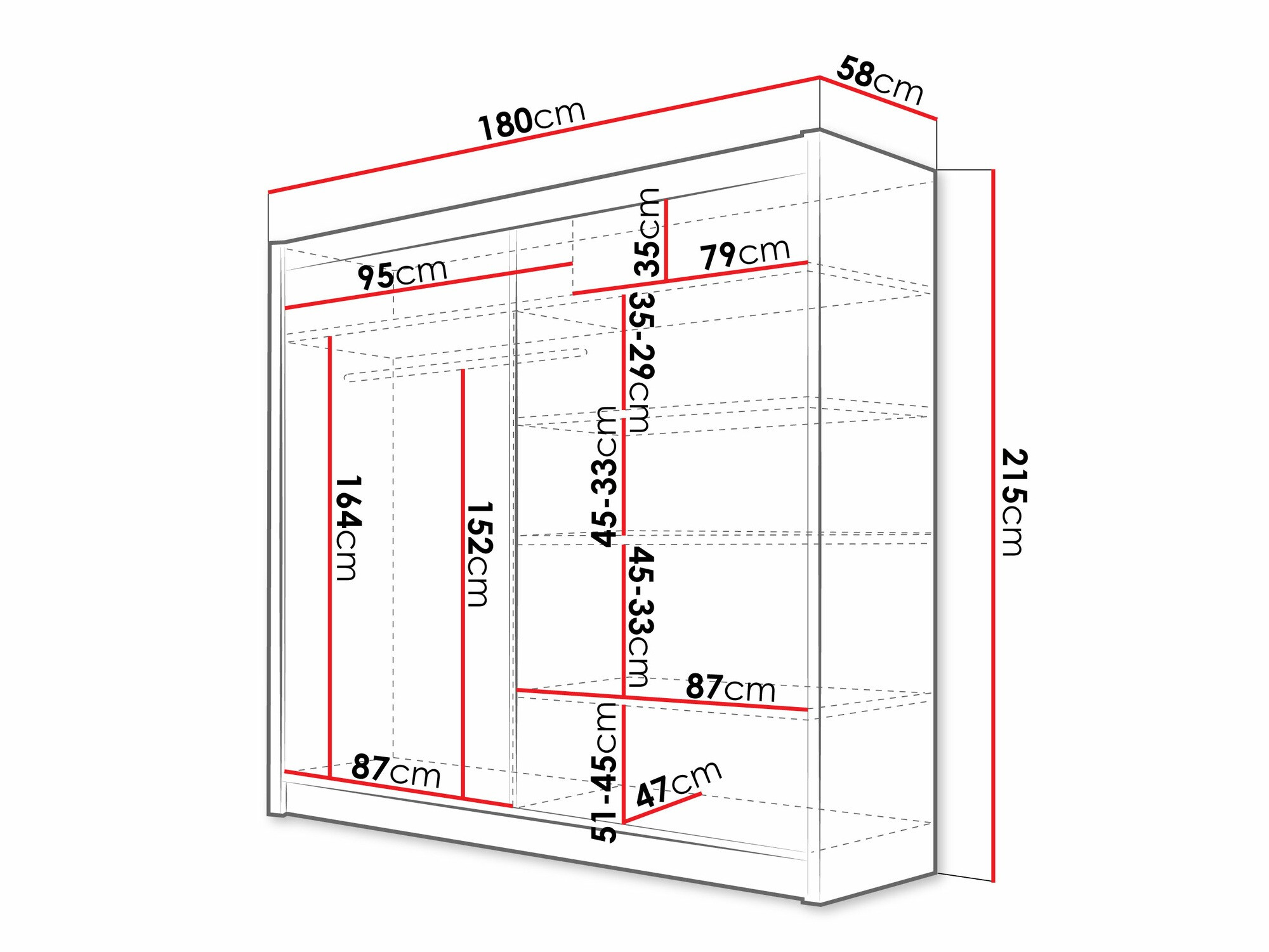 Ormar Closico Cavaris V (Bijela)