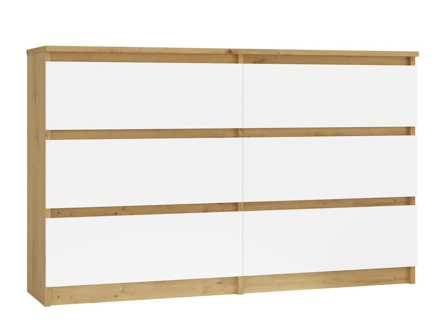 Komoda Elbvelu 103 (Hrast Artisan + Bijela)