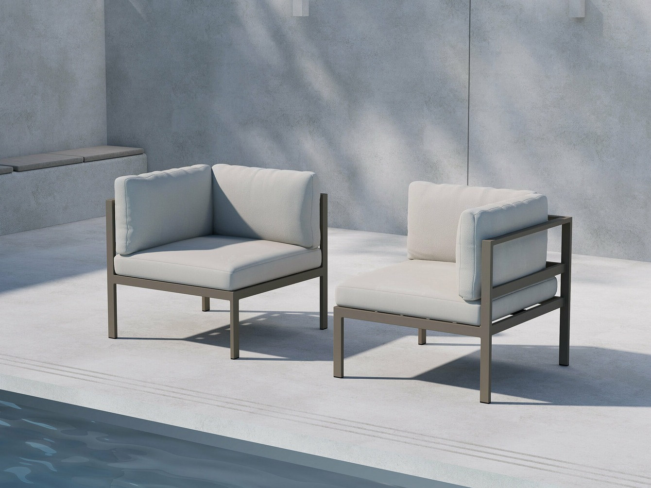 Vrtna fotelja Dallas 4740 (Smeđa + Bež)