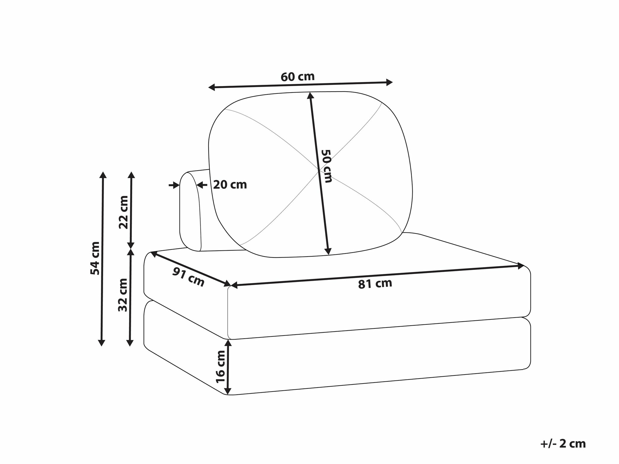 Fotelja Berwyn 2536 (Svijetlo siva)