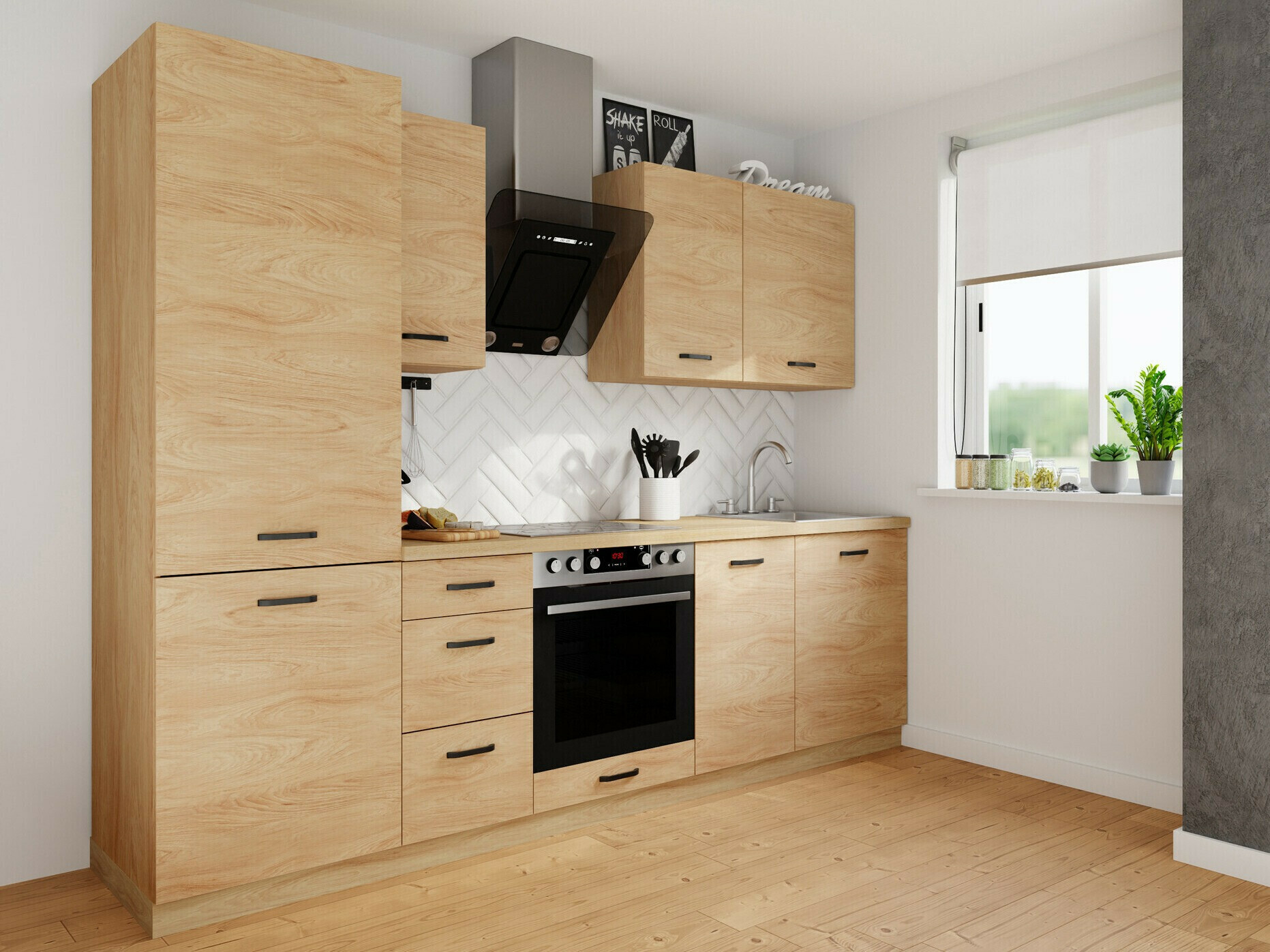 Modularni ormarić za ugradbene aparate Amper Oak 126