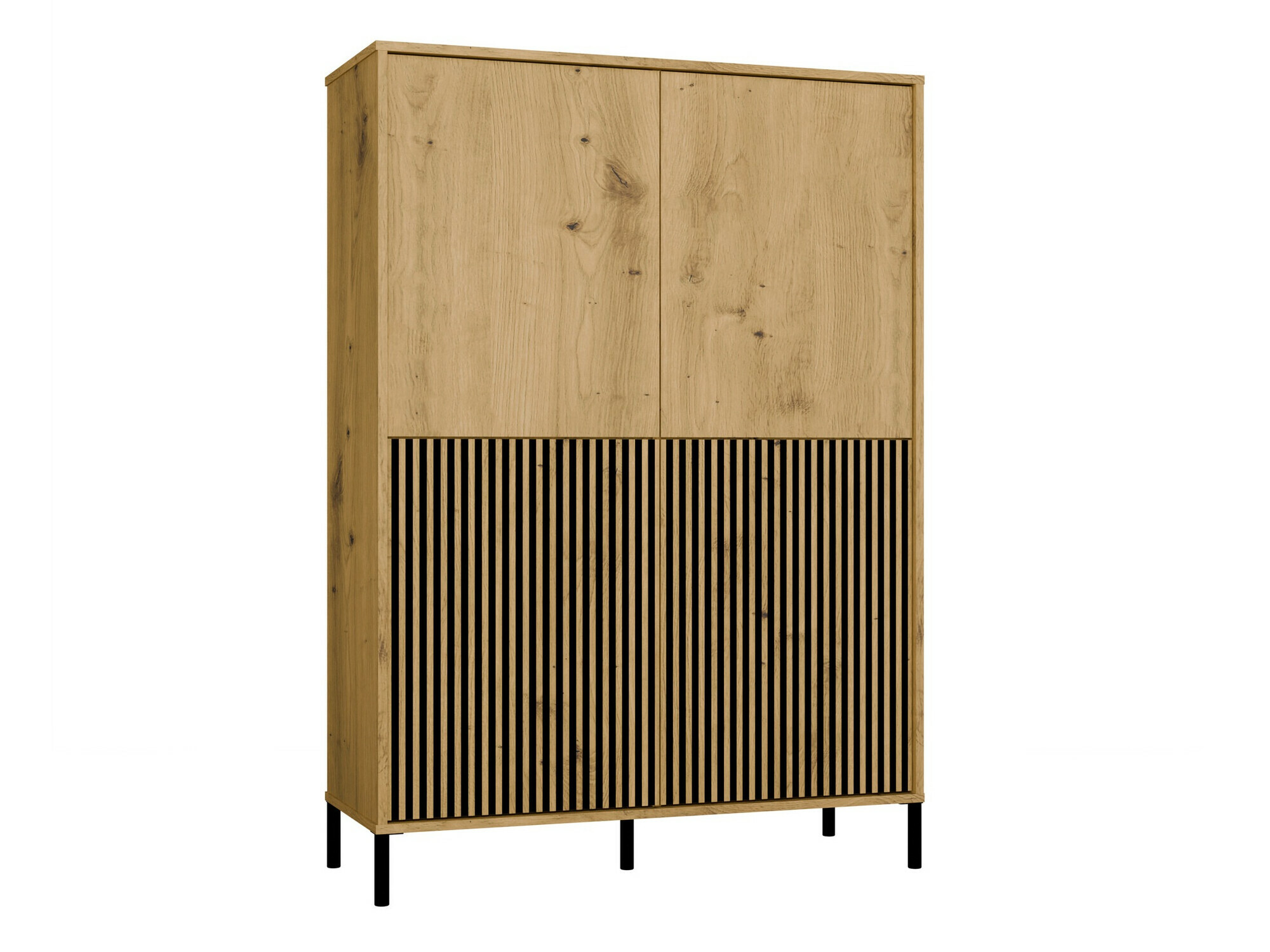 Polica Orlsone 104 (Artisan hrast + Crna)