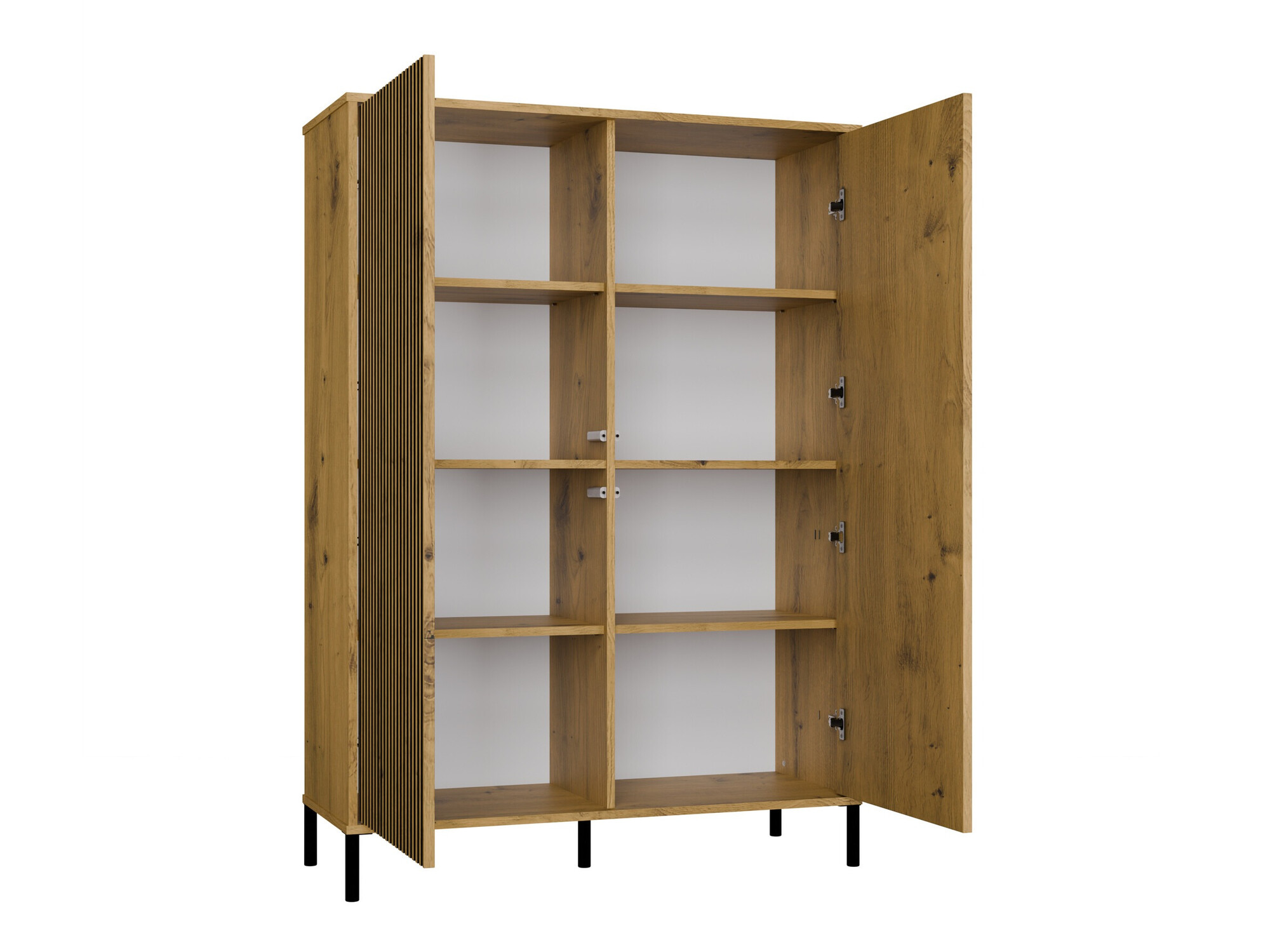 Set za dnevni boravak Orlsone 106 (Hrast Artisan + Crna)