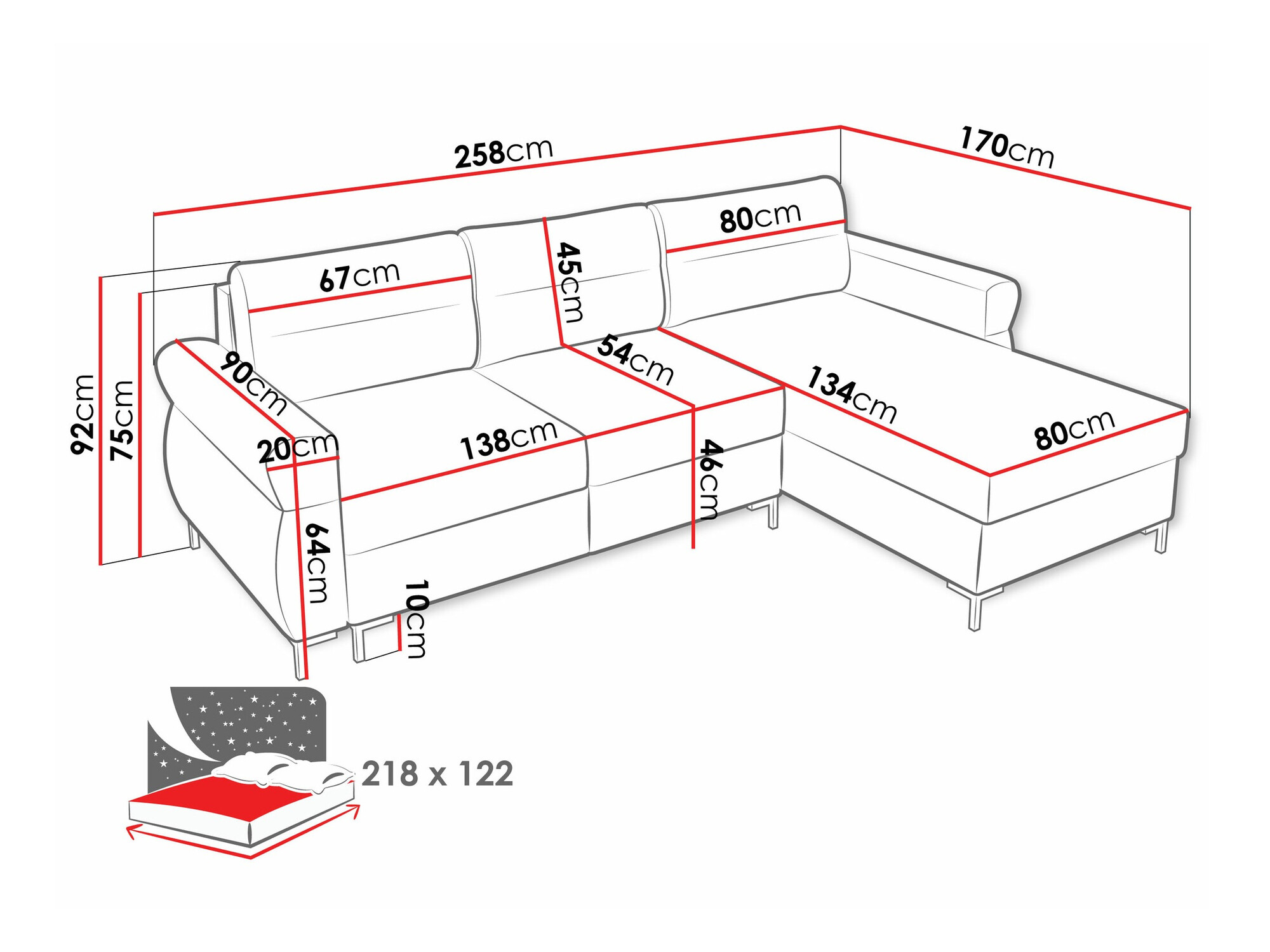 Kutna garnitura Stonecrest 103 (Sierra 744)