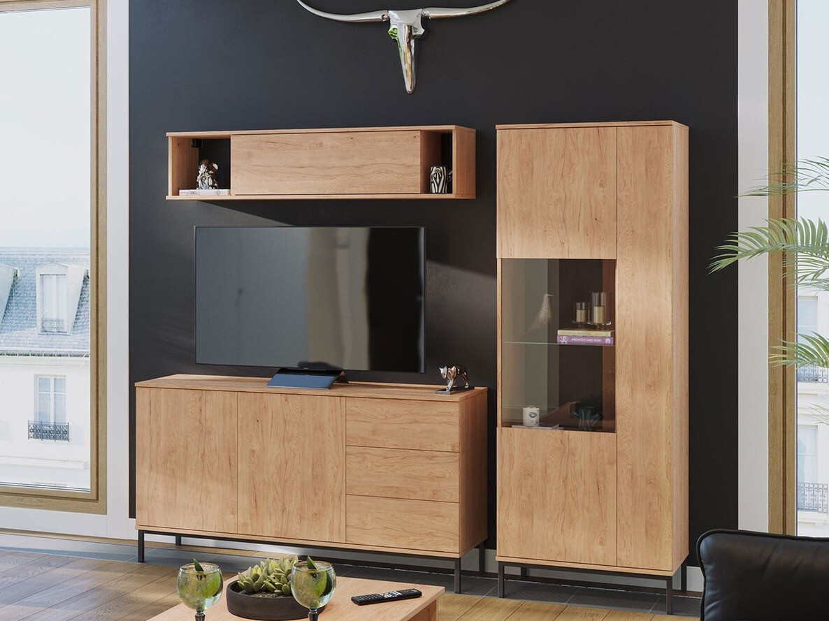 Set za dnevni boravak Lomsore 110 (Svijetlo drvo)