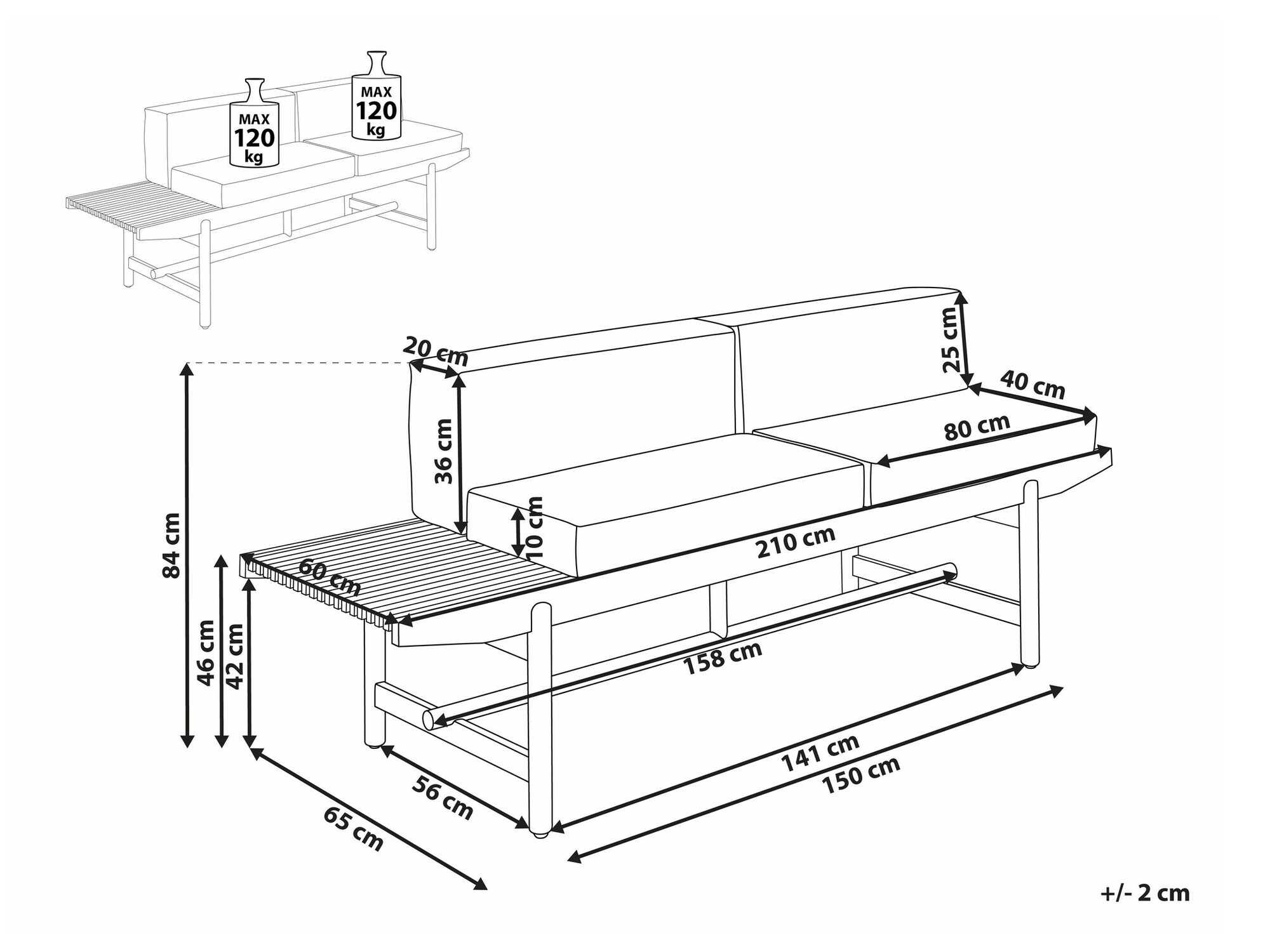 Vrtna klupa Sorsono 101