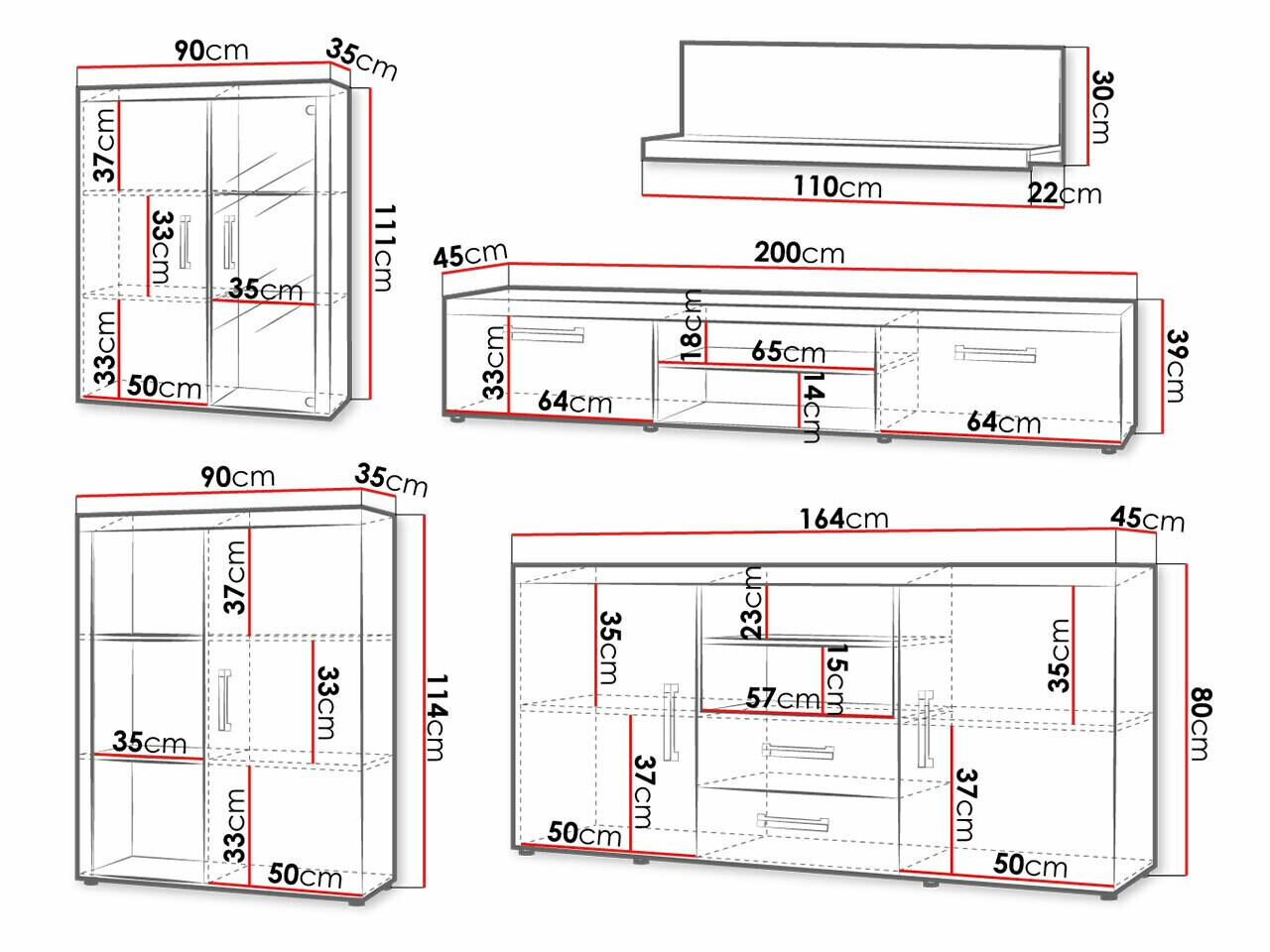 Set za dnevni boravak Cormiru 109 (Šljiva + grafit)