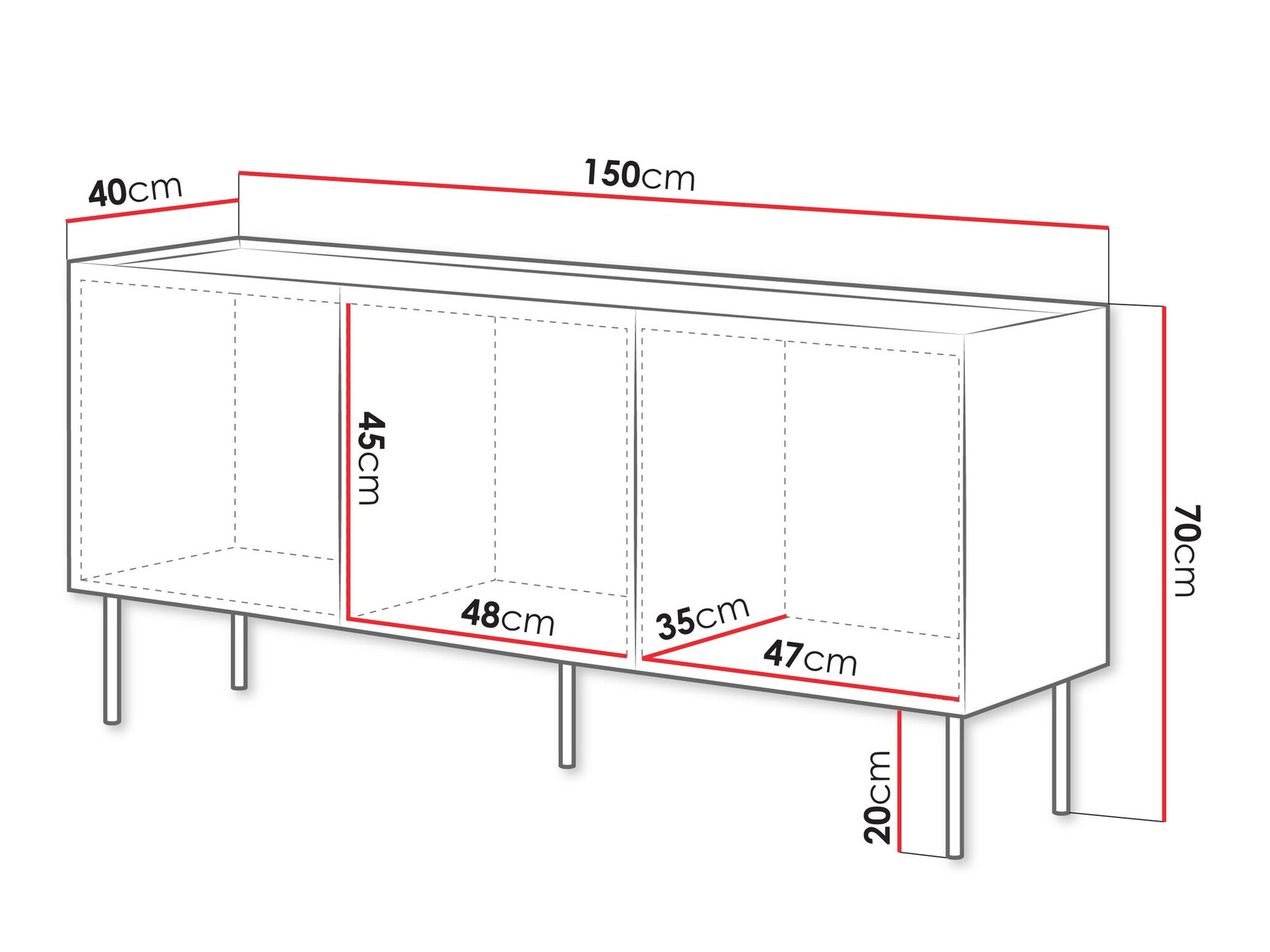 Ormarić Melbela 104 (Kašmir + Hrast)