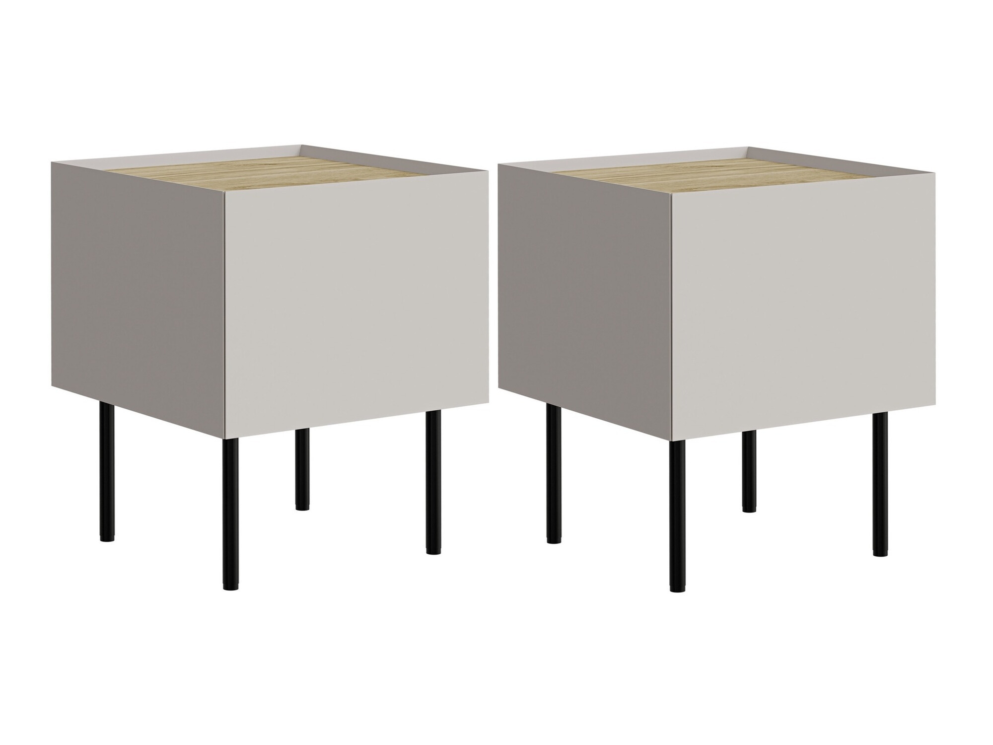 Set noćnih ormarića Melbela 108 (Kašmir + Hrast)