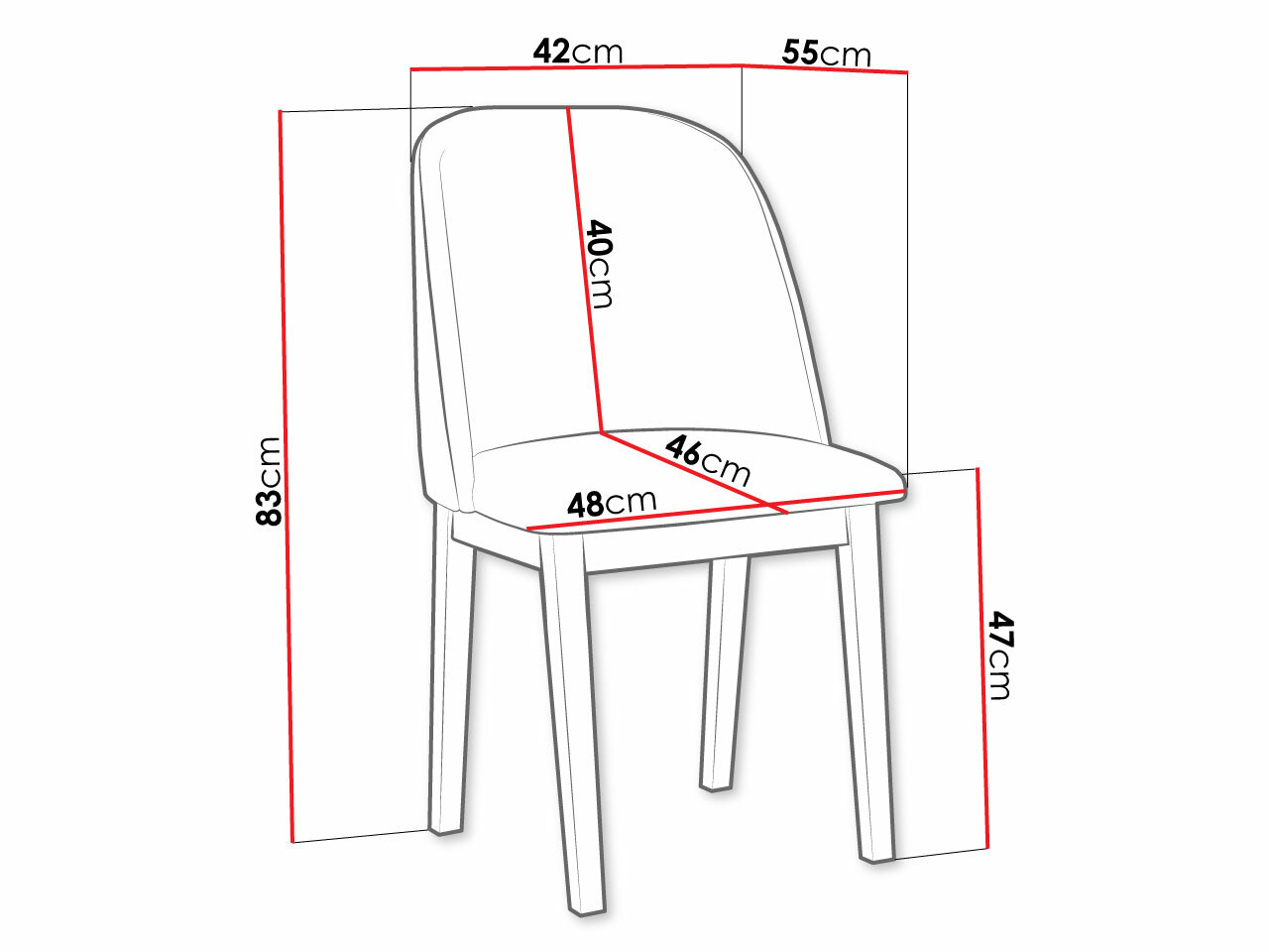Stolica Victorville 332 (Crna)