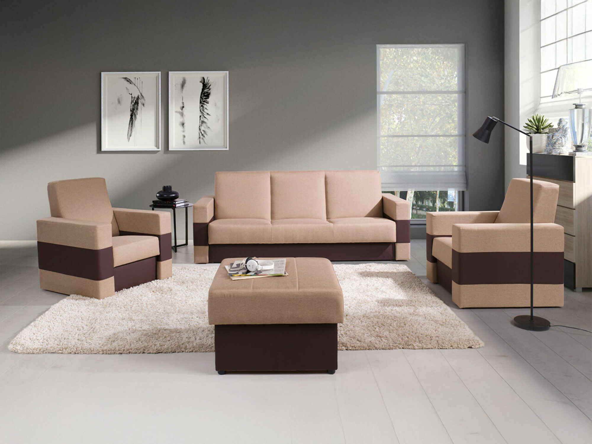 Tapecirani namještaj Providence 165 (Soft 066 + Lux 02)