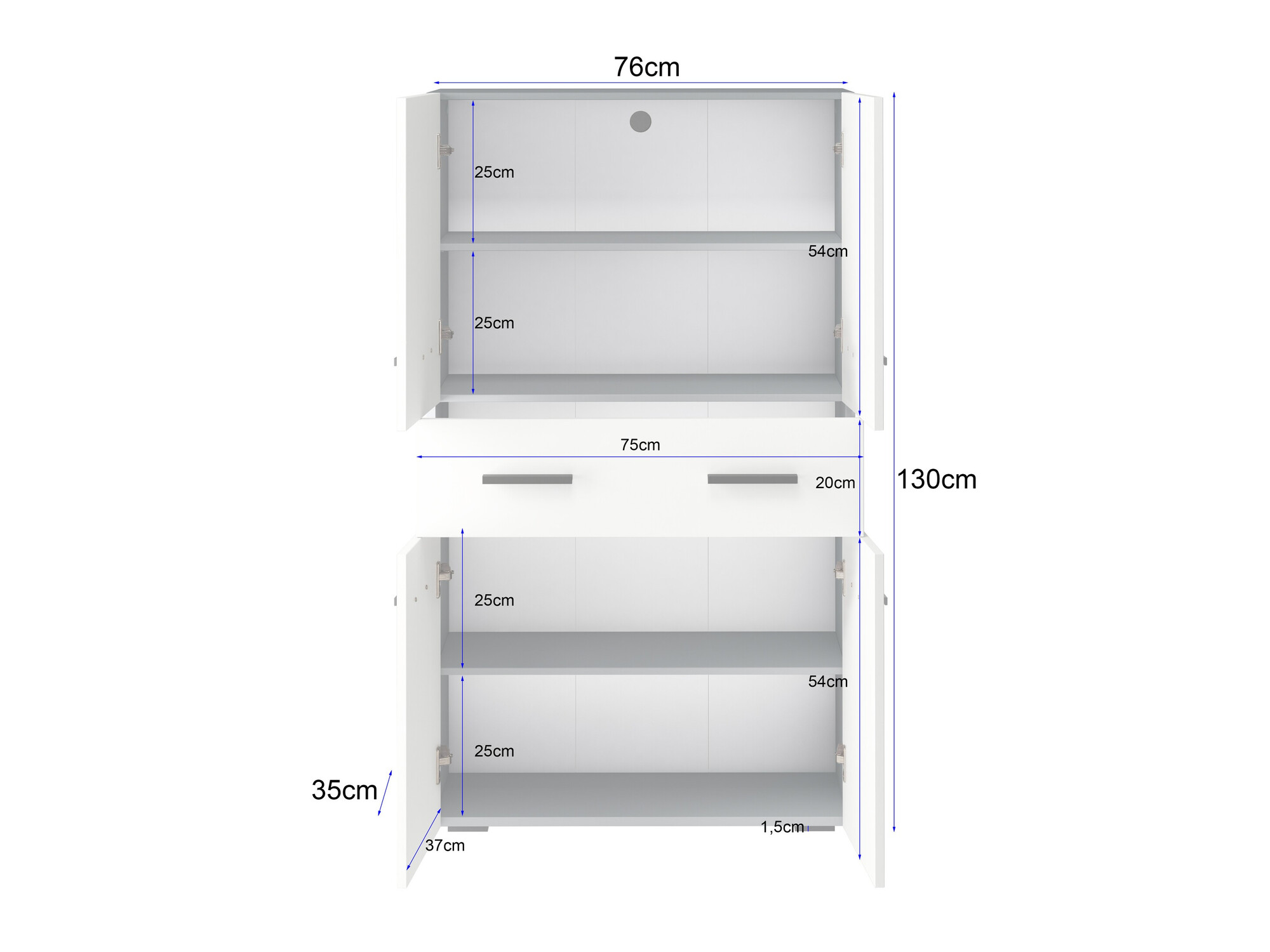 Samostojeći kupaonski ormarić Larlori 106 (Antracit)