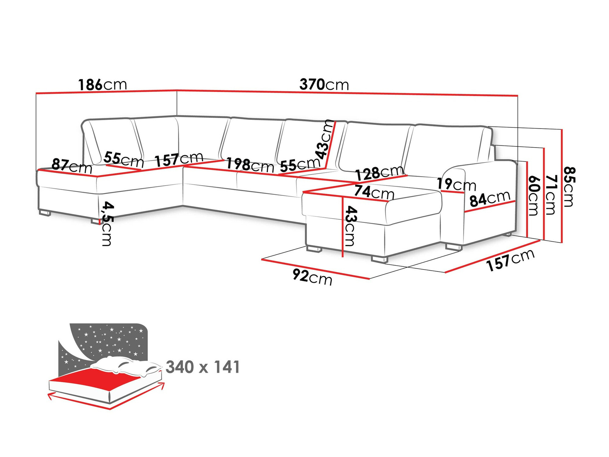 Kutna garnitura Comfivo 191 (Clara 215.10)
