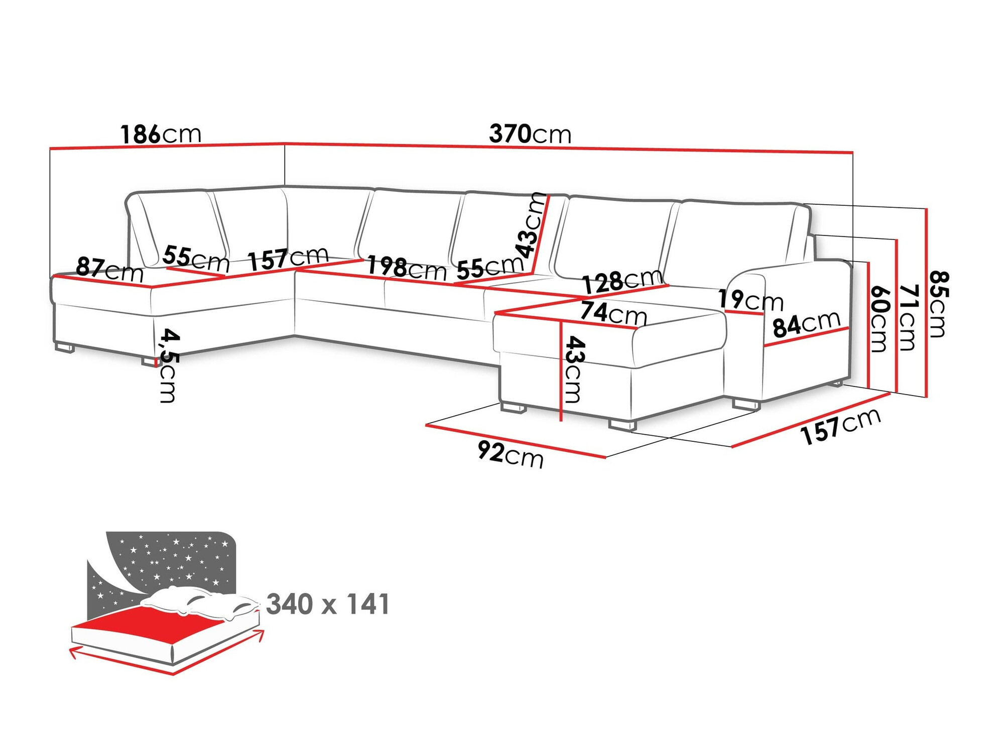 Kutna garnitura Comfivo Flumen I (Twist 23)