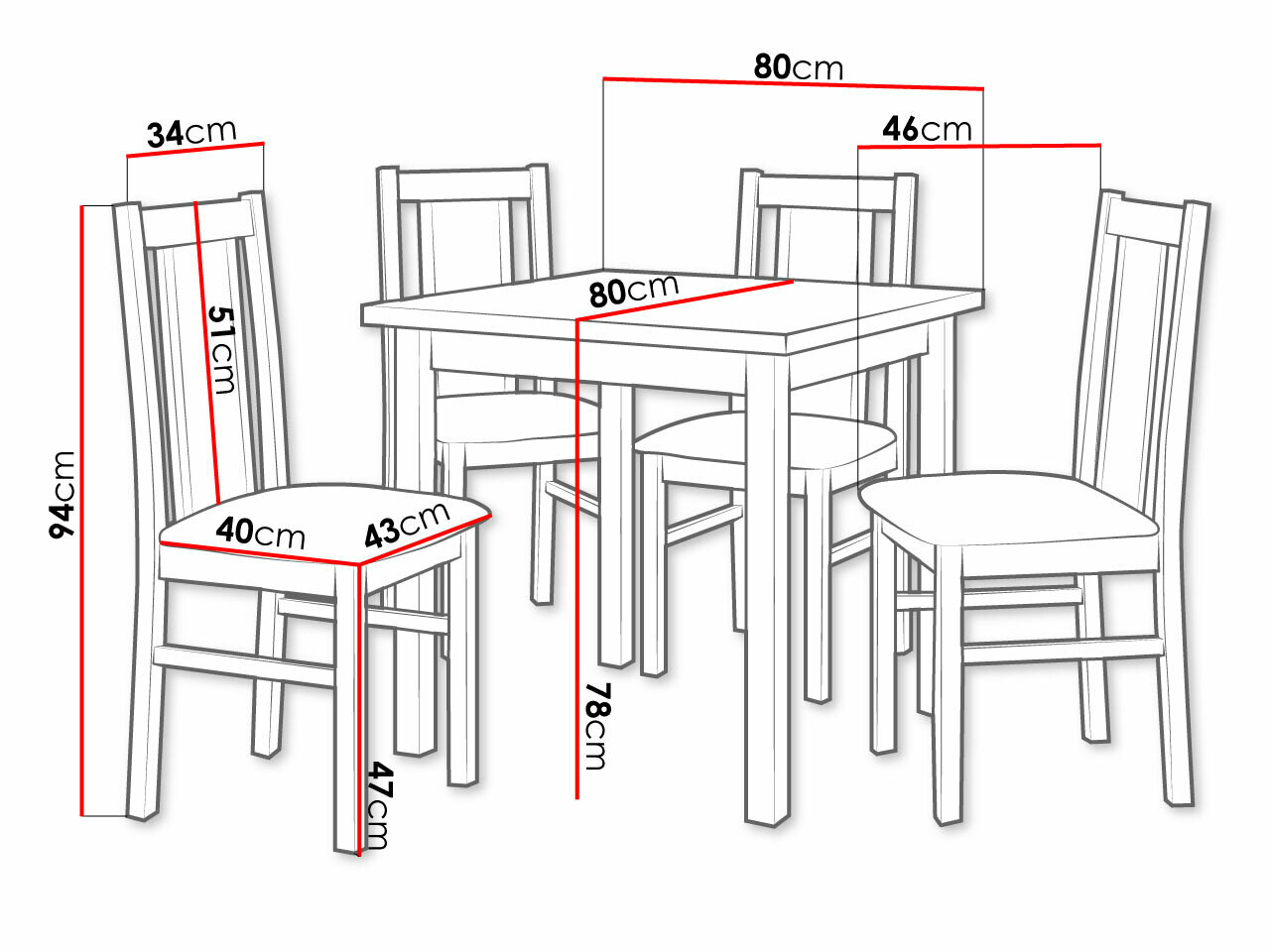 Blagovaonski set Victorville 279 (Bijela)
