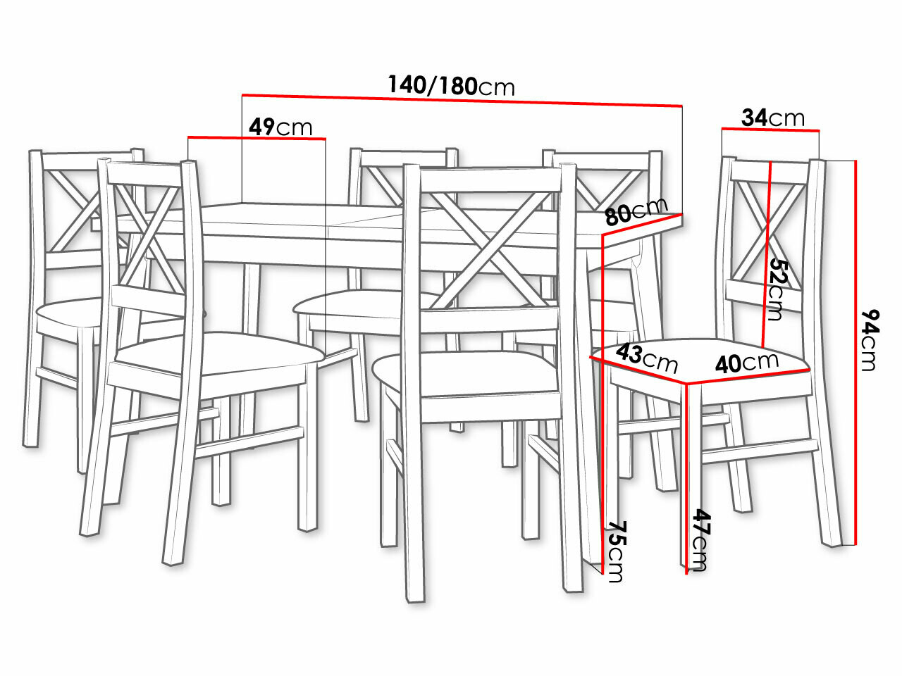 Blagovaonski set Victorville 295 (Hrast Artisan + Crna)