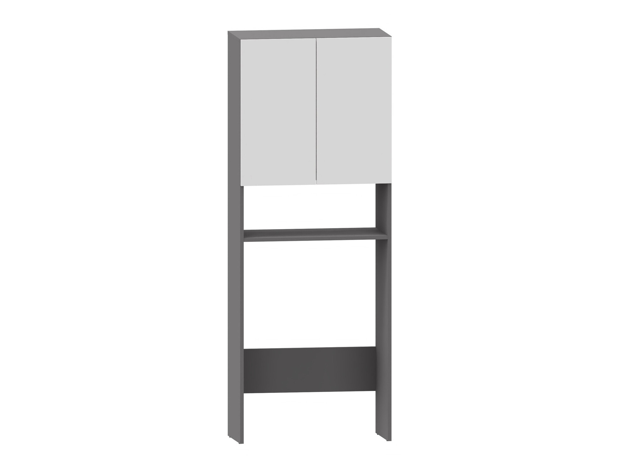 Kupaonska polica Soncamu 114 (Bijela + Antracit)