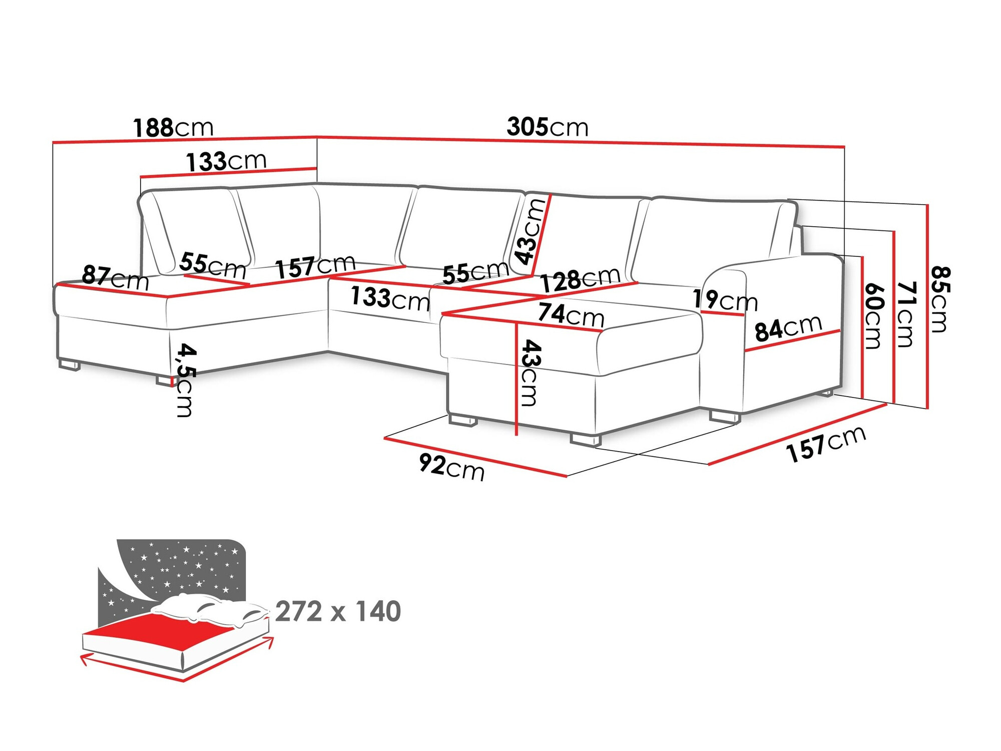 Kutna garnitura Comfivo 189 (Wave 05)