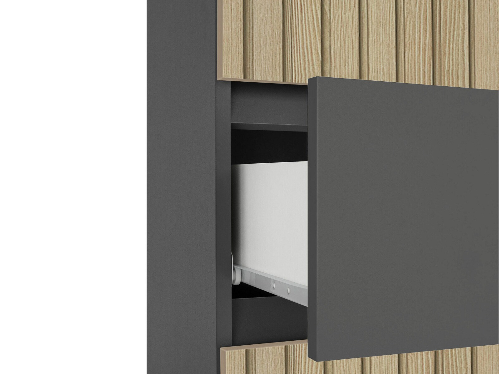 Samostojeći kupaonski ormarić Soncamu 106 (Antracit + Svijetli hrast)