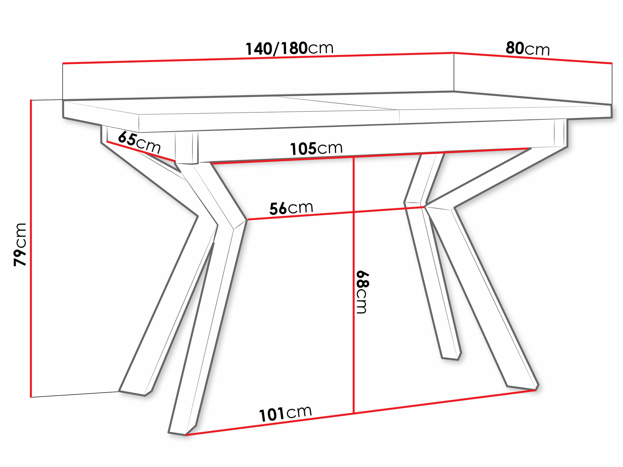 Stol Victorville 328 (Crna + Hrast Artisan)