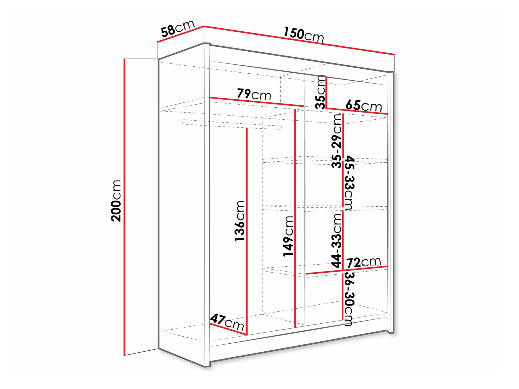 Ormar Closico 132 (Kašmir)