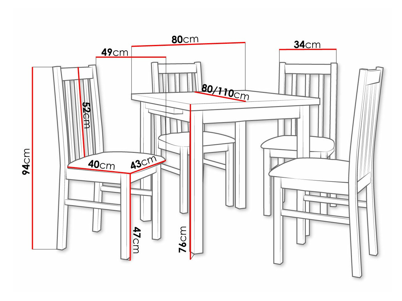 Blagovaonski set Victorville 263 (Orah)