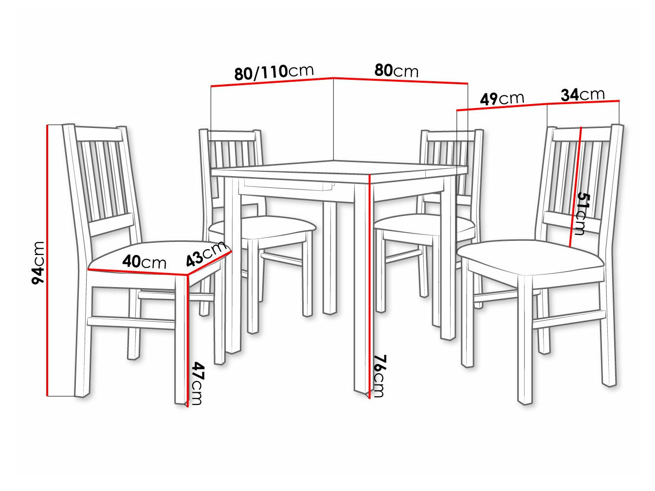 Blagovaonski set Victorville 275 (Bijela)