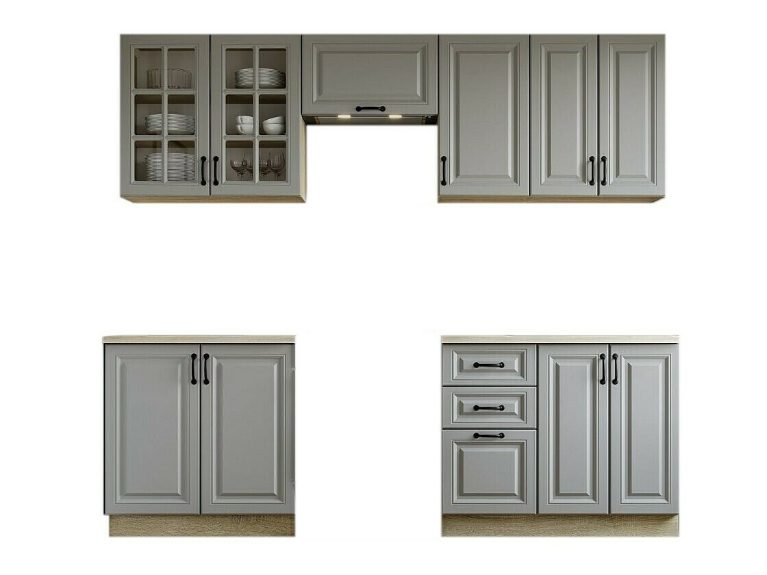 Kuhinjski set Houston 1877 (Siva)