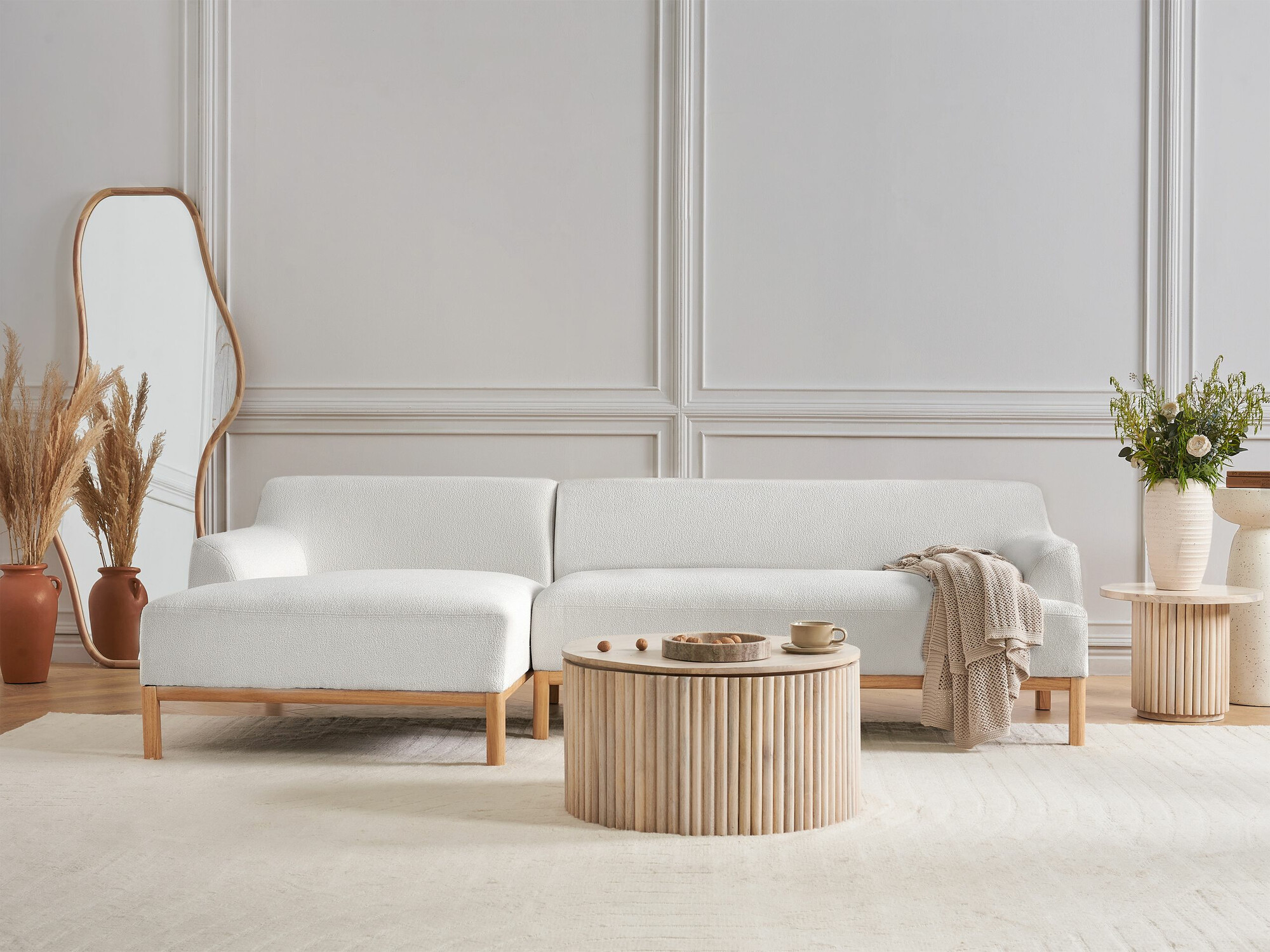 Kutna garnitura Berwyn 2229 (Bijela)