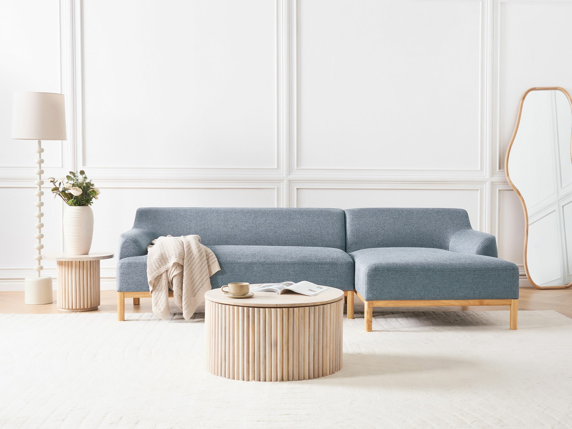 Kutna garnitura Berwyn 2229 (Plava)