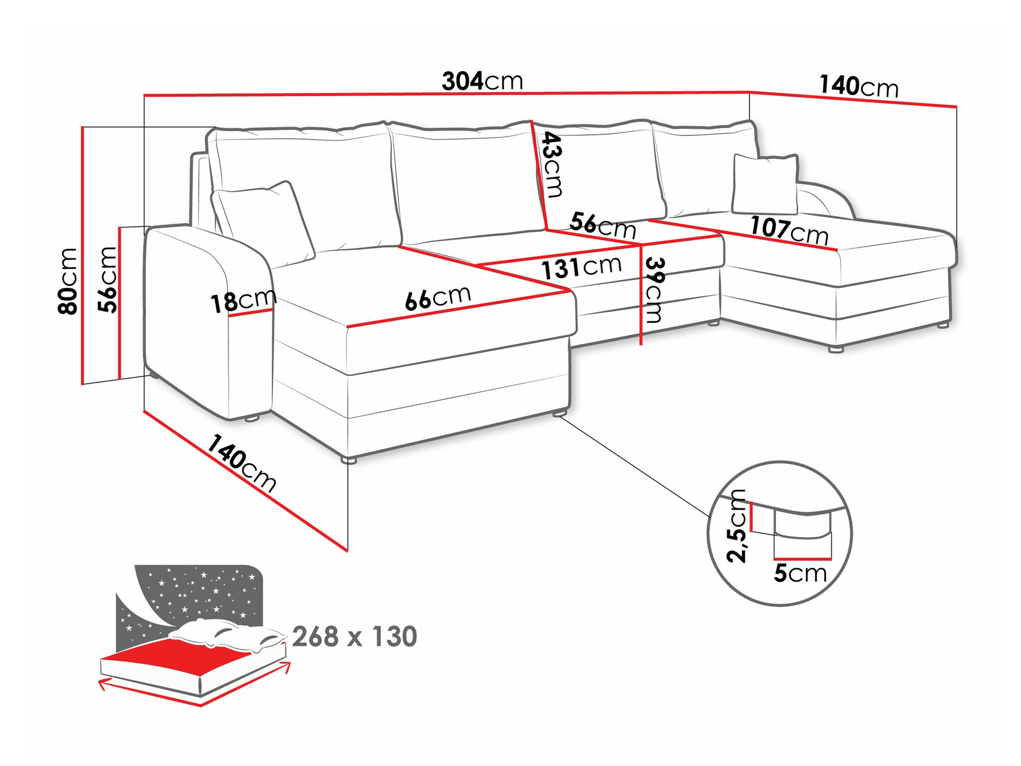Kutna garnitura Comfivo Melissa III (Manila 18 + Manila 16)