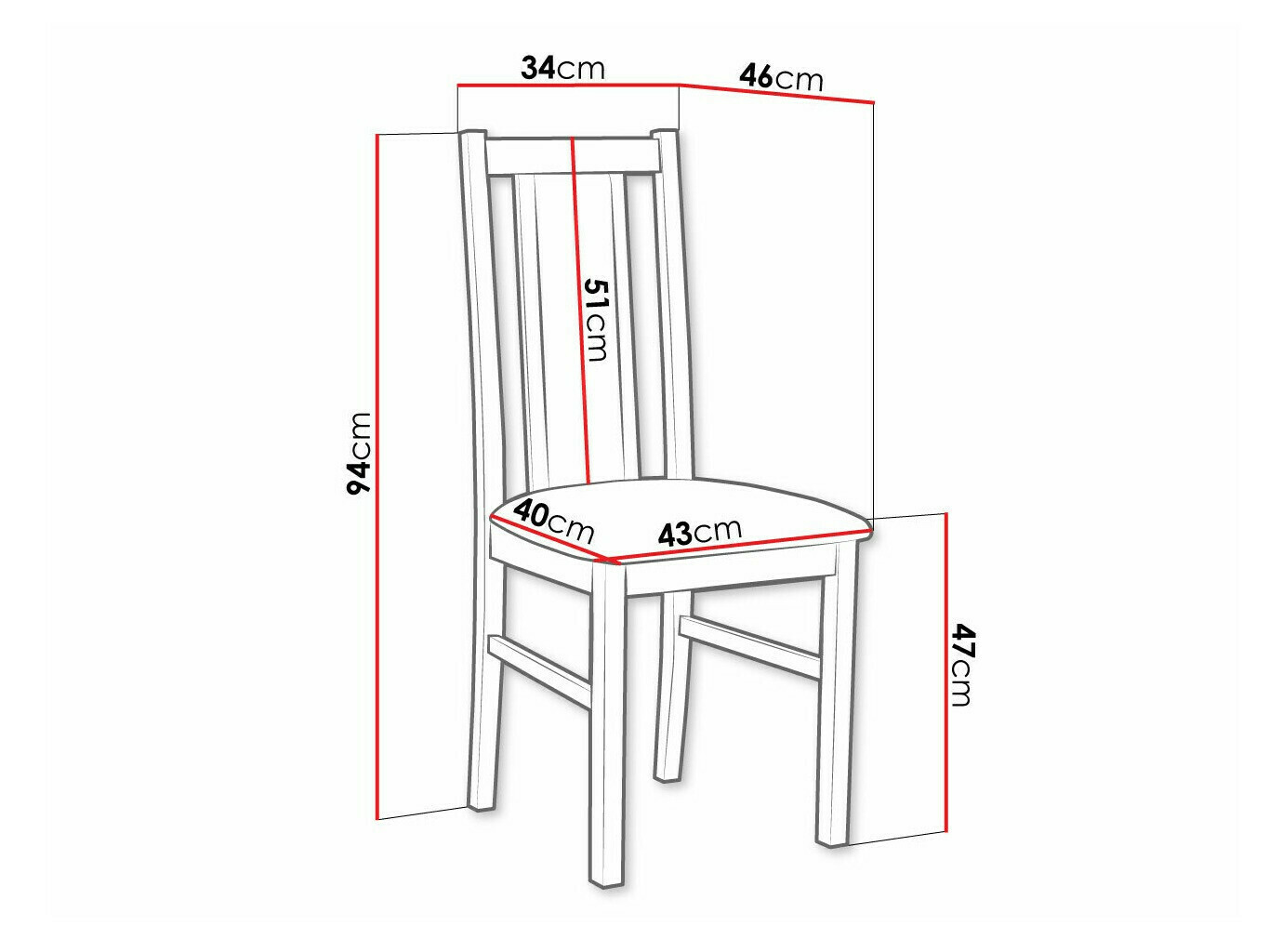 Stolica Victorville 143 (Bijela)