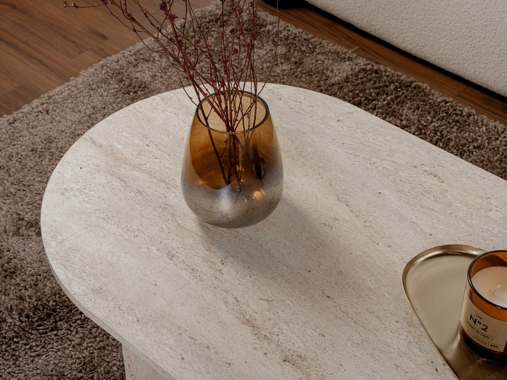 Stolić za kavu Novato 111 (Svijetli travertin)