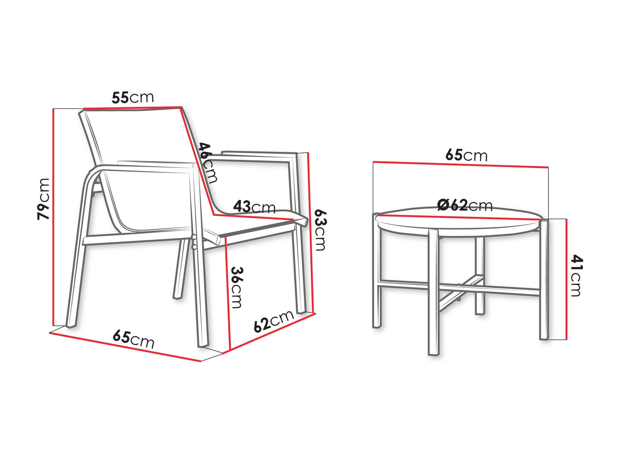 Balkonska garnitura Richardson 134