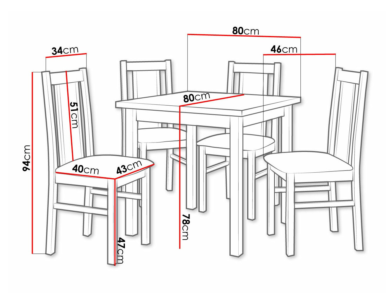 Blagovaonski set Victorville 310 (Bijela)