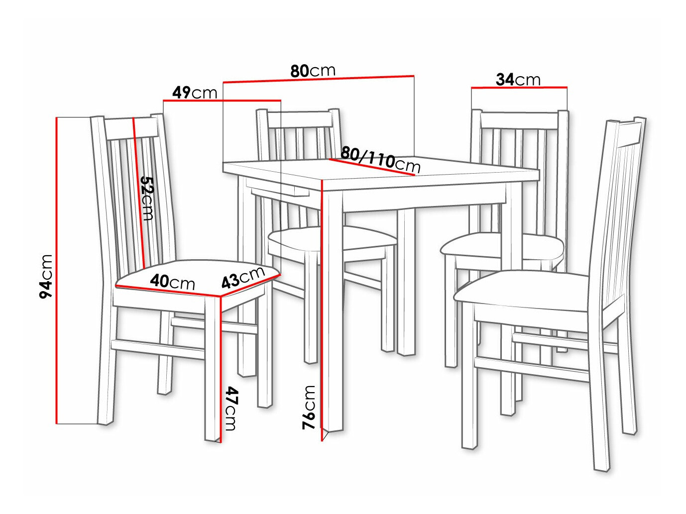Blagovaonski set Victorville 319 (Bijela)