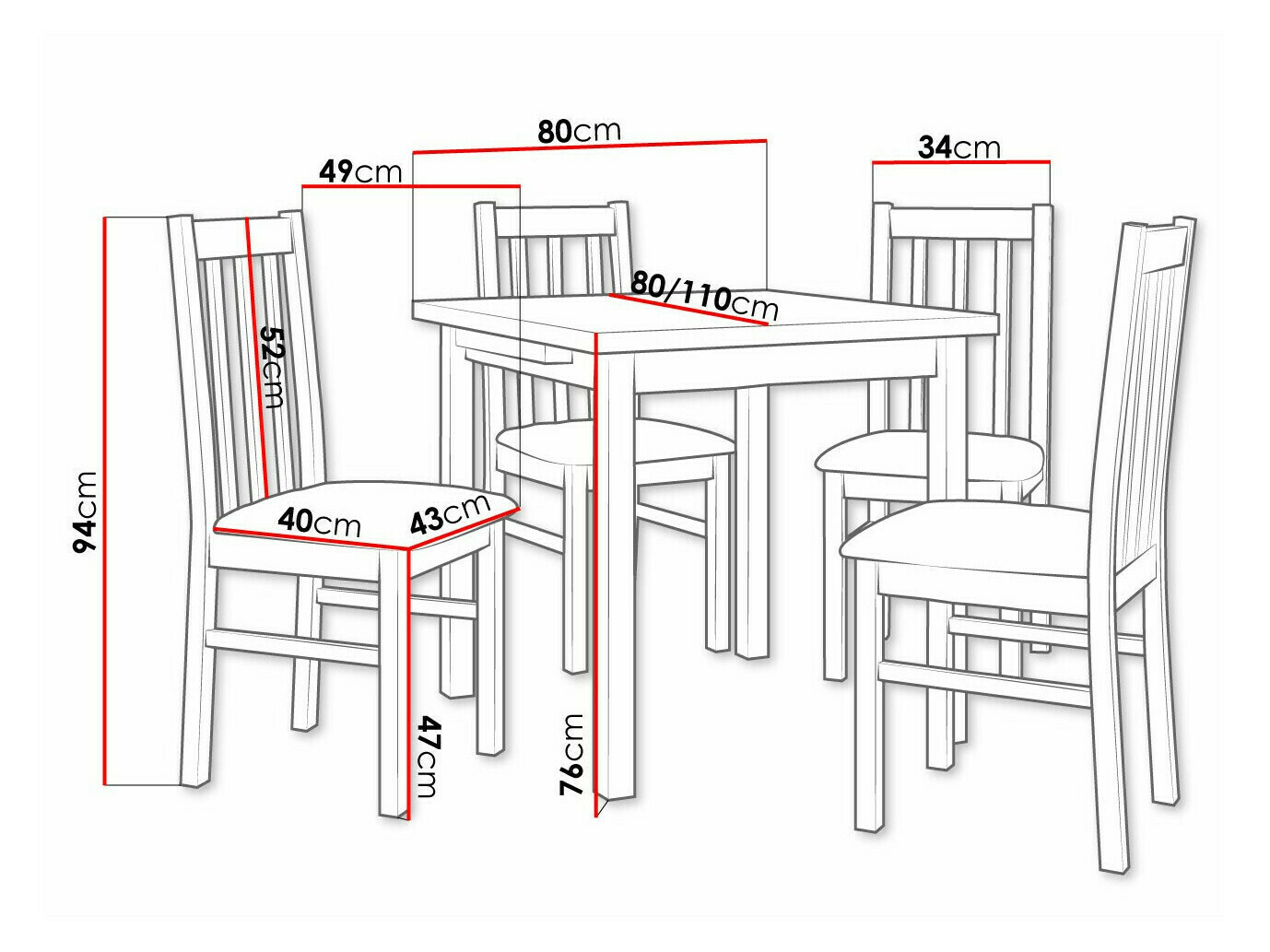 Blagovaonski set Victorville 319 (Bijela)