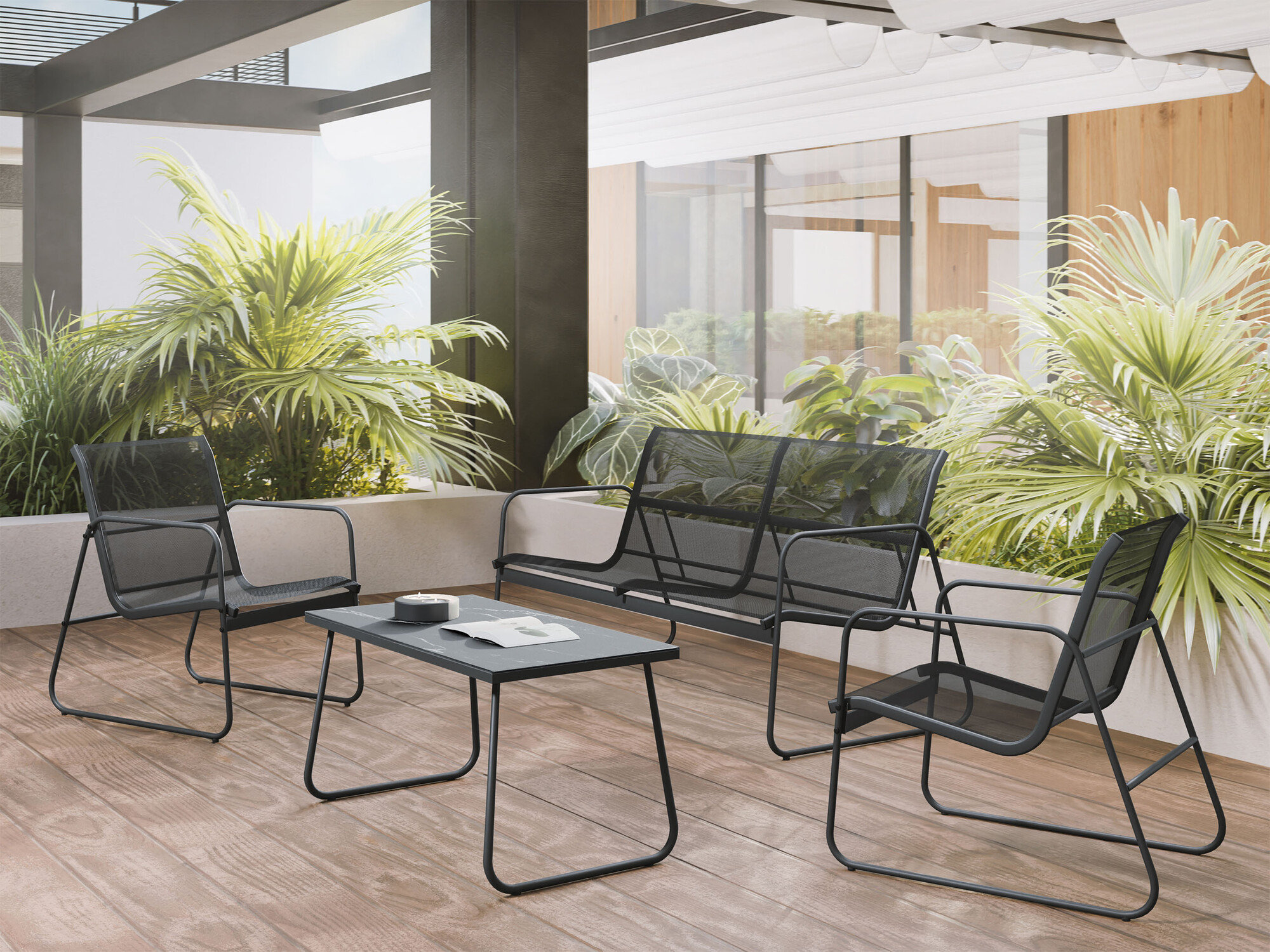 Set vrtnog namještaja Epulitas (Antracit)