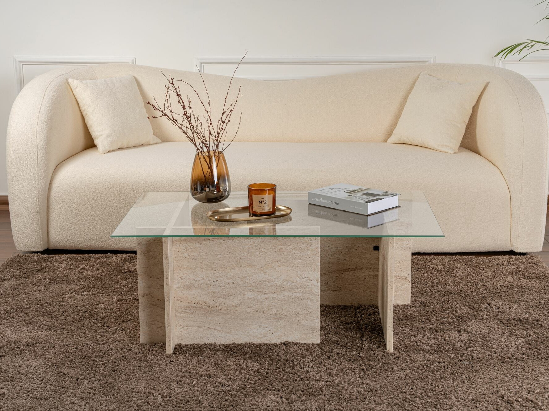 Stolić za kavu Novato 112 (Svijetli travertin)