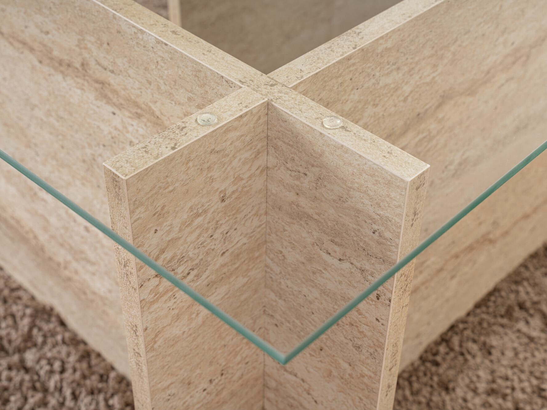 Stolić za kavu Novato 112 (Svijetli travertin)