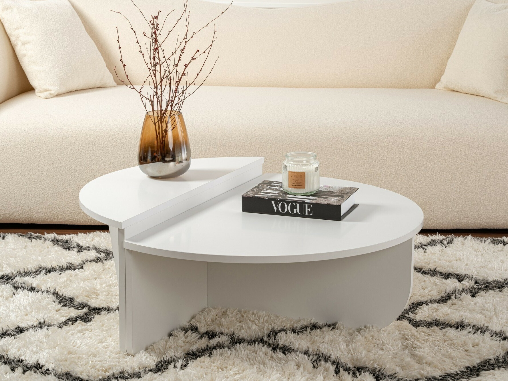 Set stolića za kavu Novato 100 (Bijela)