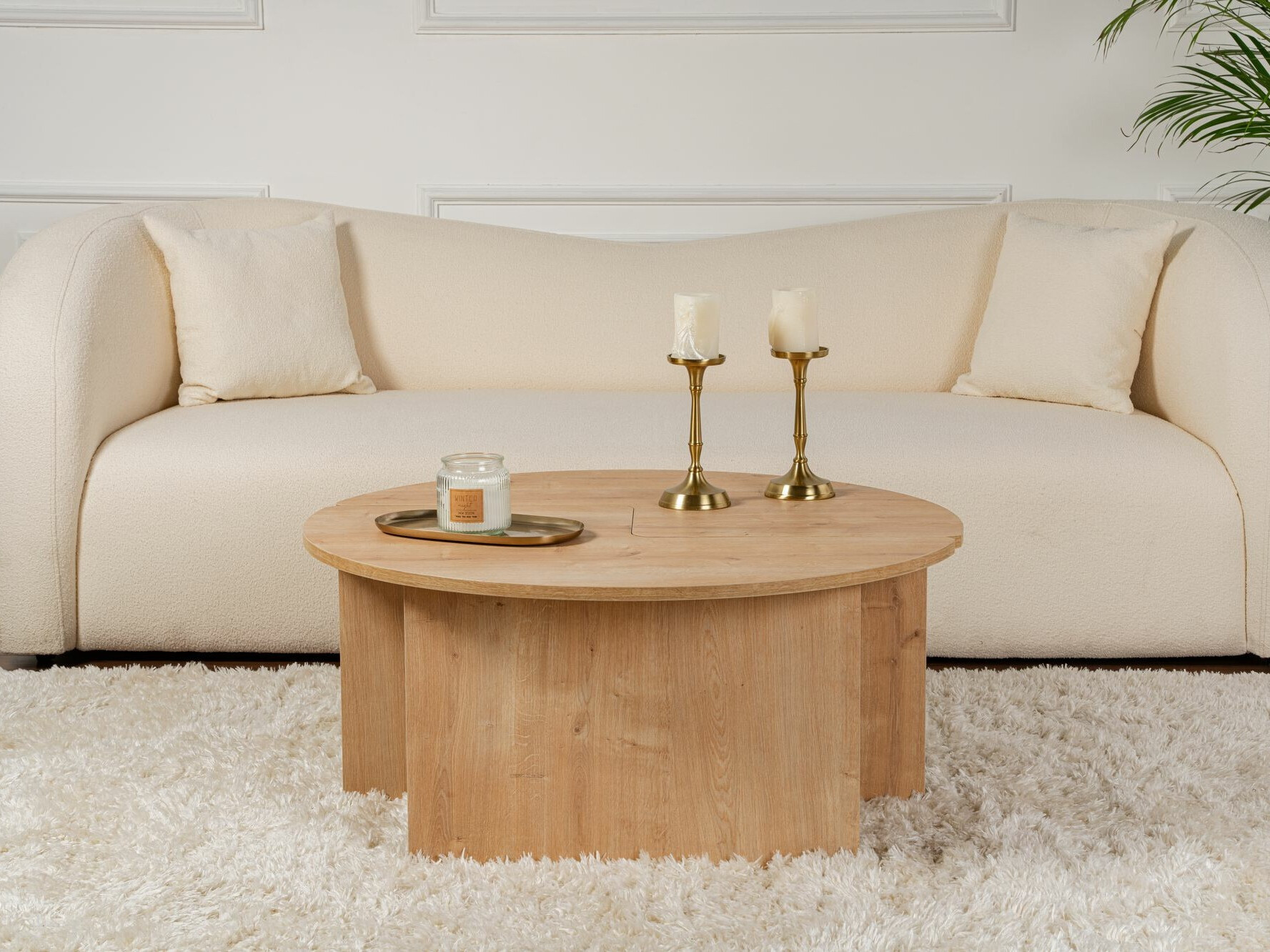 Set stolića za kavu Novato 114 (Hrast)