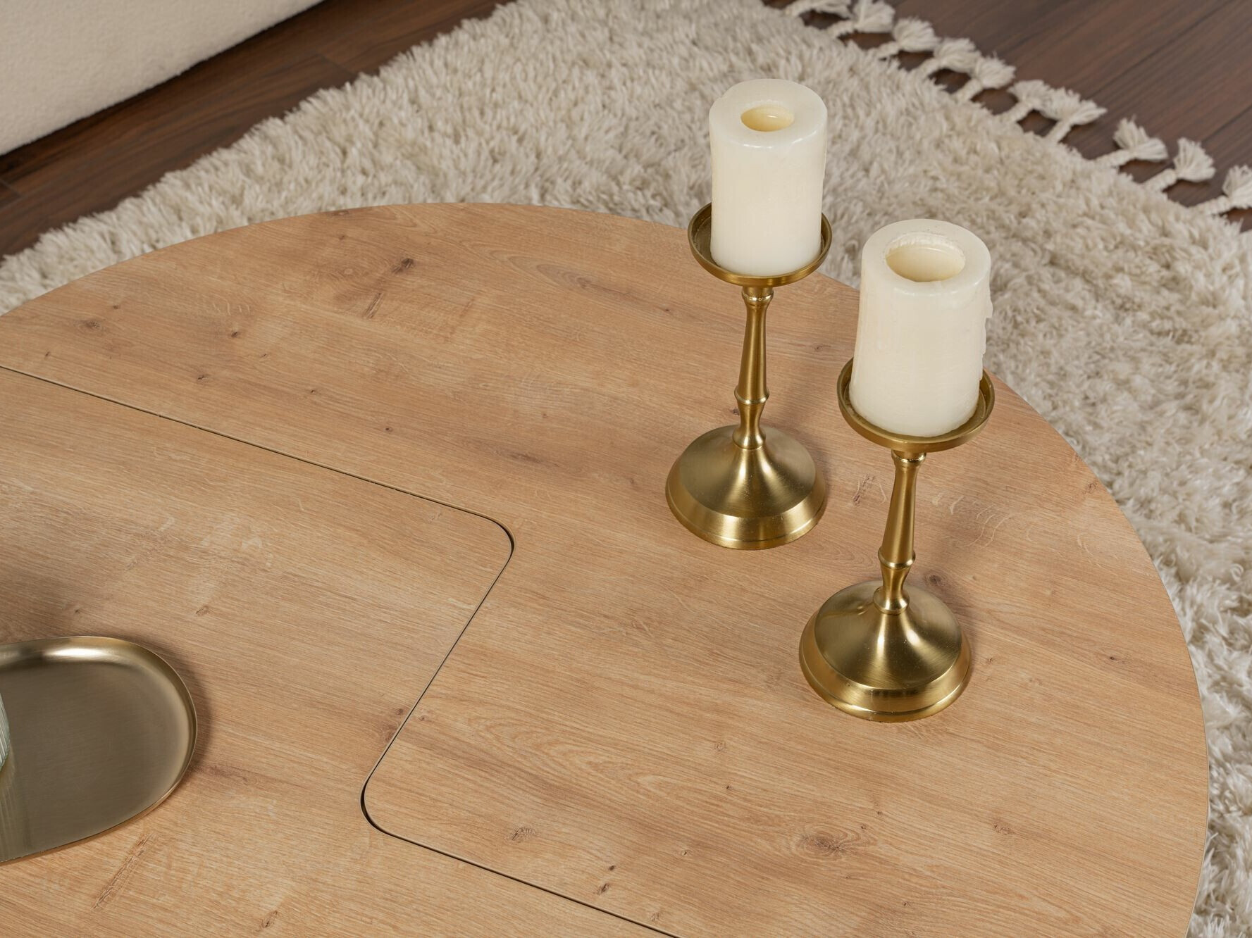 Set stolića za kavu Novato 114 (Hrast)