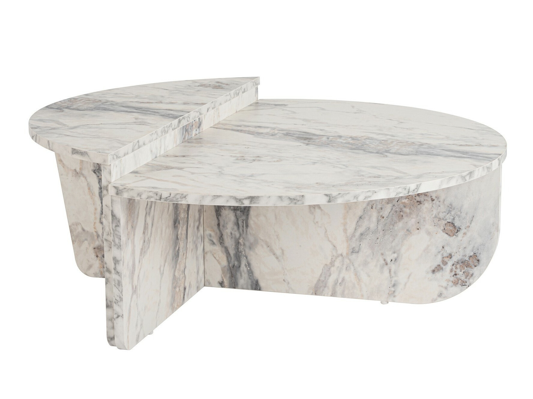 Stolići za kavu Novato 100 (Sivi mramor)