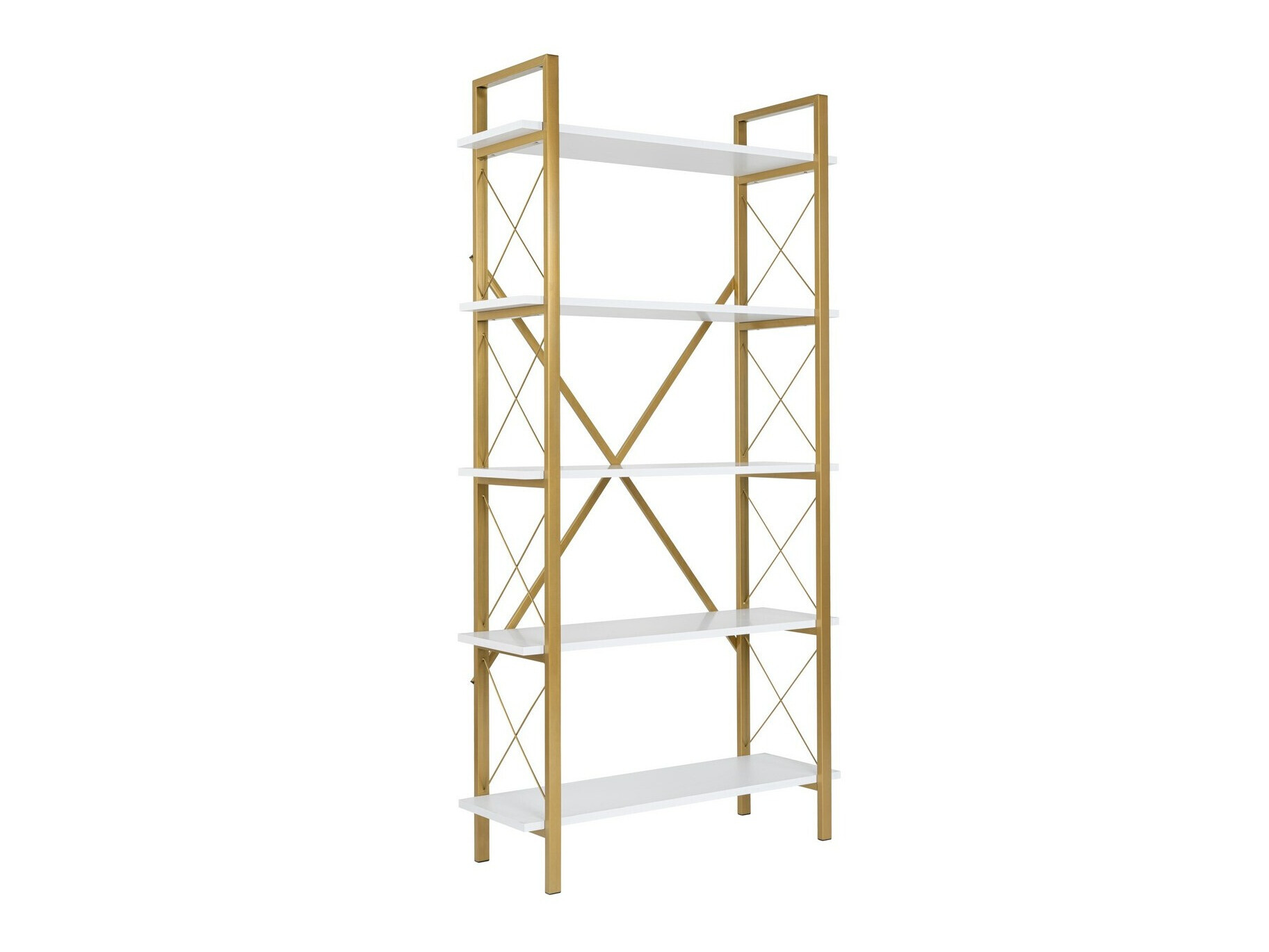 Polica Novato 115 (Bijela + Zlatno)